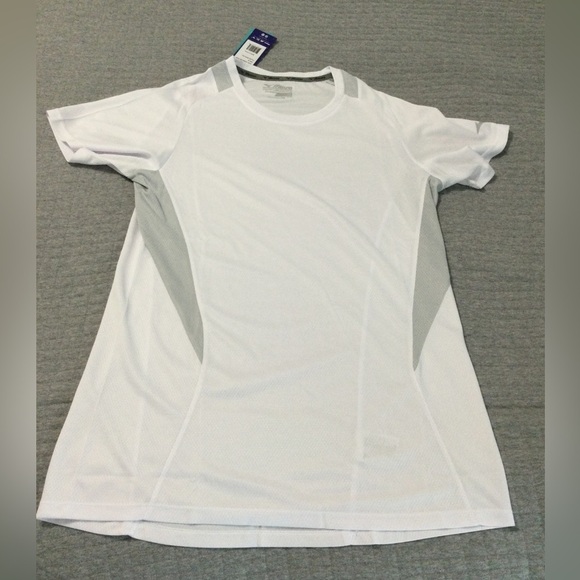 Mizuno Tops - Mizuno Womens Performance Crew Neck Jersey Wht/Gray Size M